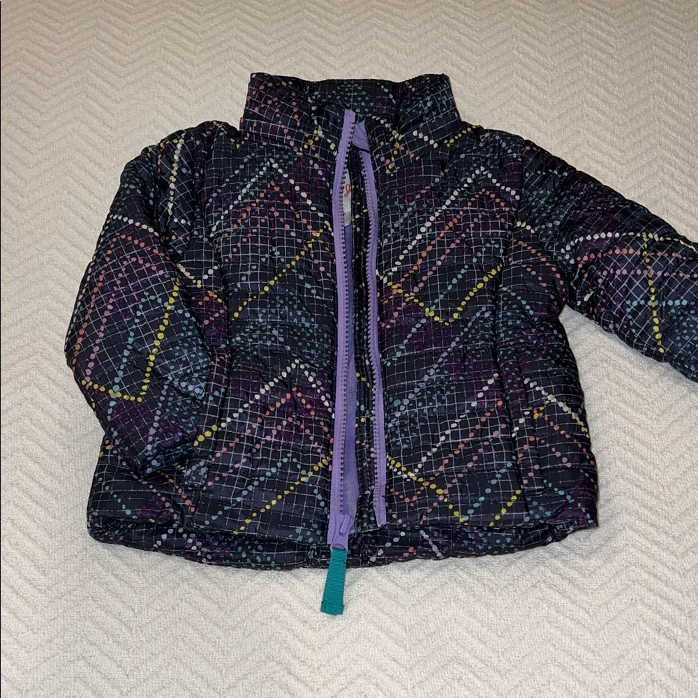 Cat & Jack Colorful Patterned Puffer Jacket